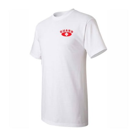 Kemp Usa Kemp Lifeguard Shirt 100% Cotton Heart Size Chest & Full Back Guard Logo, X Large, 18-001-1-XL 18-001-1-XL